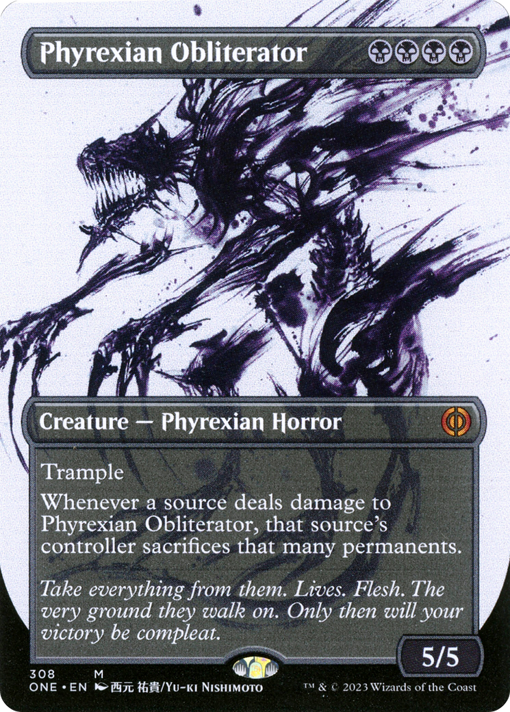 Phyrexian Obliterator (Borderless Ichor) [Phyrexia: All Will Be One] | Fandemonia Ltd