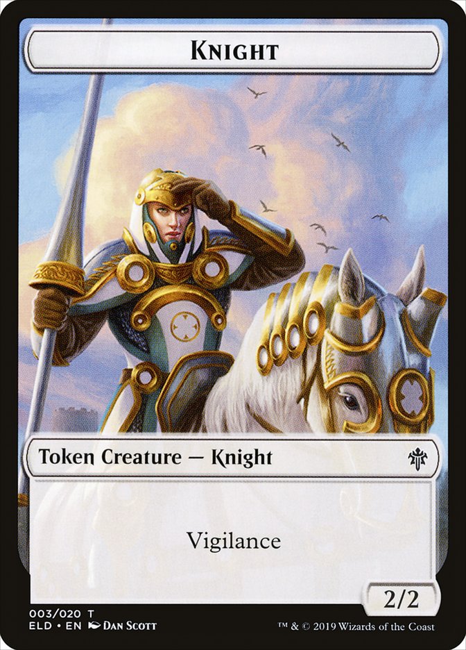 Knight [Throne of Eldraine Tokens] | Fandemonia Ltd