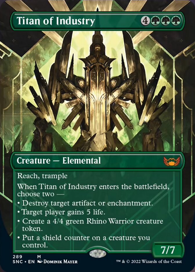 Titan of Industry (Borderless Alternate Art) [Streets of New Capenna] | Fandemonia Ltd