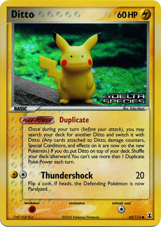 Ditto (63/113) (Stamped) [EX: Delta Species] | Fandemonia Ltd
