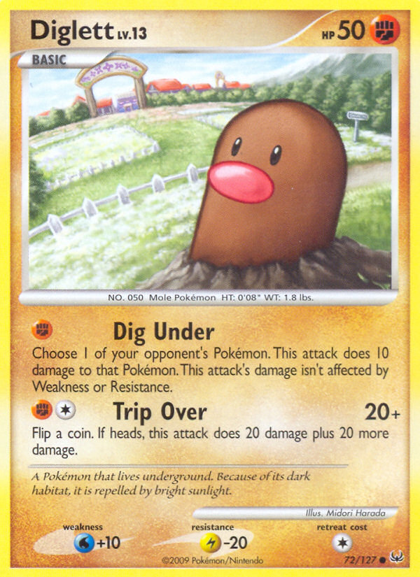 Diglett (72/127) [Platinum: Base Set] | Fandemonia Ltd