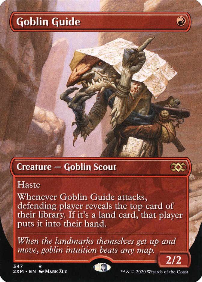 Goblin Guide (Borderless) [Double Masters] | Fandemonia Ltd