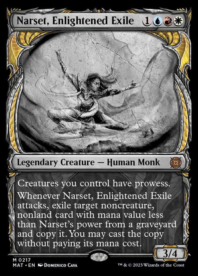 Narset, Enlightened Exile (Showcase Halo Foil) [March of the Machine: The Aftermath] | Fandemonia Ltd
