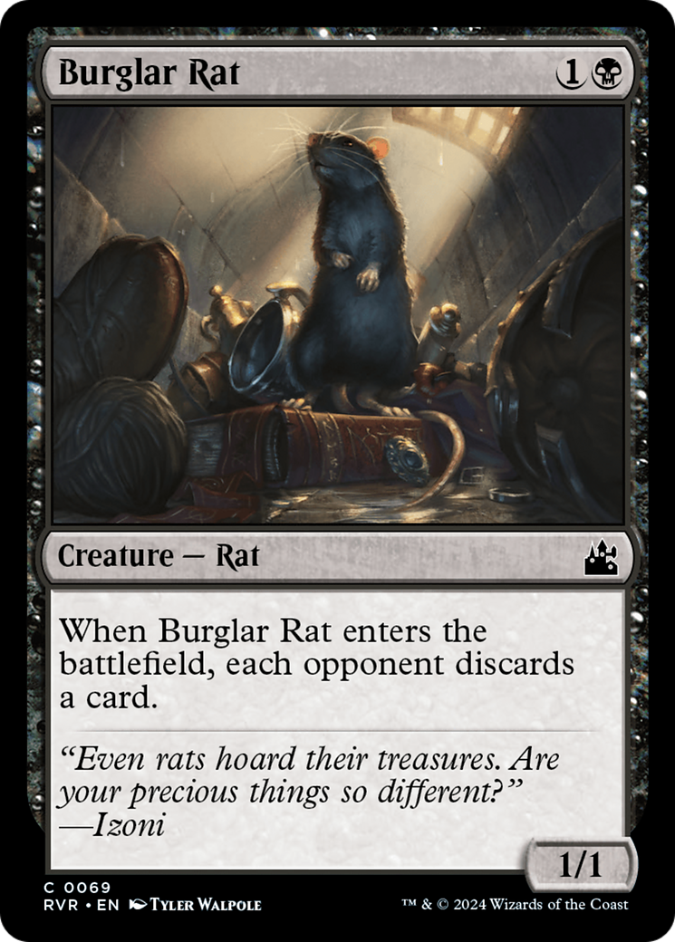 Burglar Rat [Ravnica Remastered] | Fandemonia Ltd