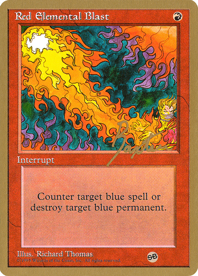 Red Elemental Blast (George Baxter) (SB) [Pro Tour Collector Set] | Fandemonia Ltd