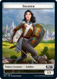 Soldier // Weird Double-sided Token [Core Set 2021 Tokens] | Fandemonia Ltd