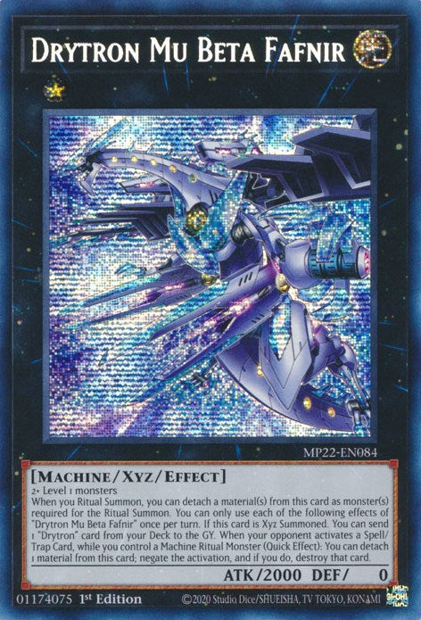 Drytron Mu Beta Fafnir [MP22-EN084] Prismatic Secret Rare | Fandemonia Ltd