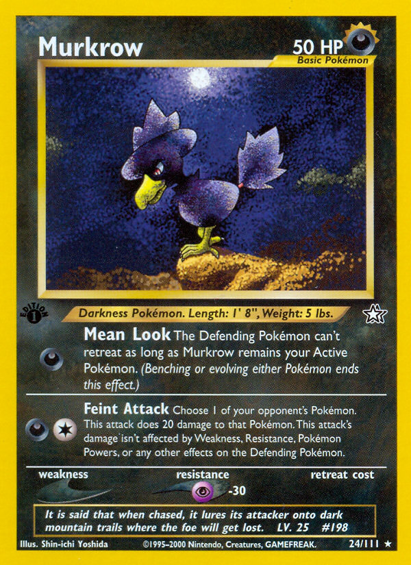 Murkrow (24/111) [Neo Genesis 1st Edition] | Fandemonia Ltd