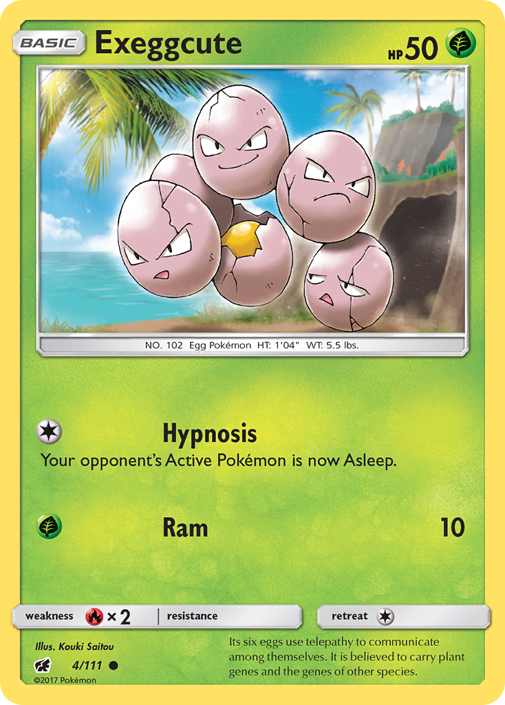 Exeggcute (4/111) [Sun & Moon: Crimson Invasion] | Fandemonia Ltd