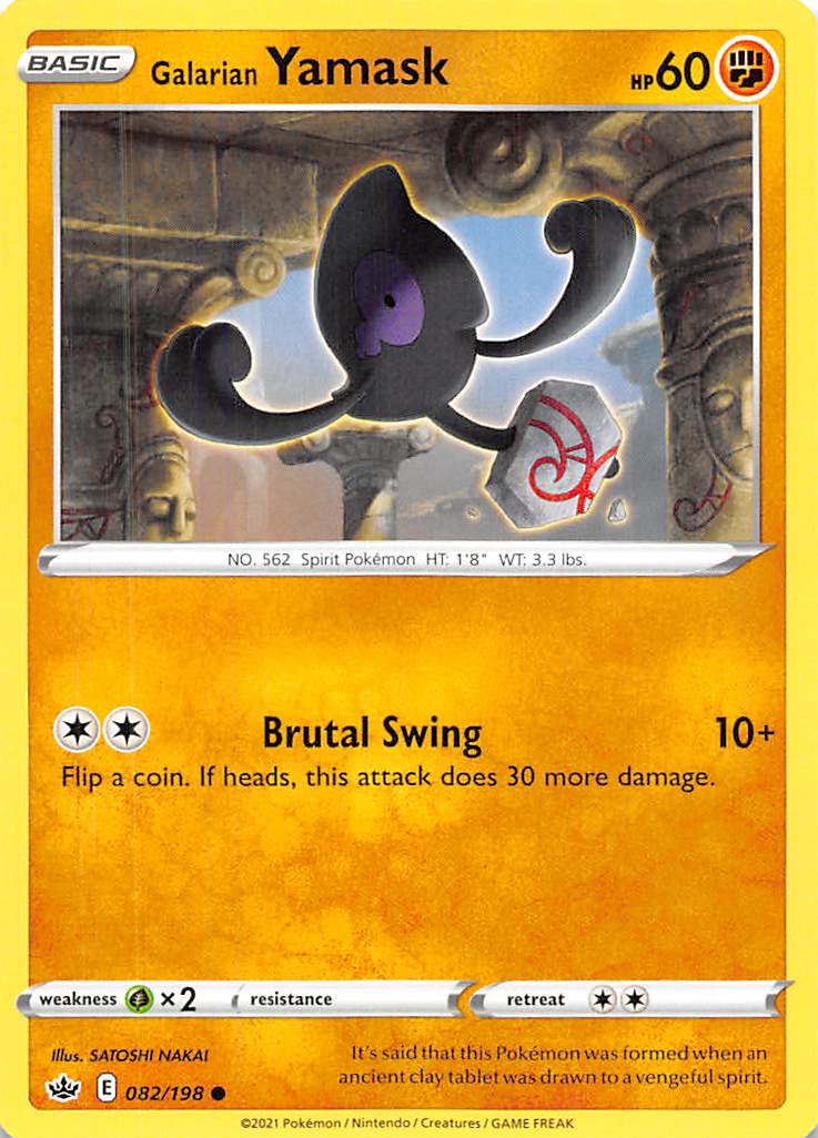 Galarian Yamask (082/198) [Sword & Shield: Chilling Reign] | Fandemonia Ltd