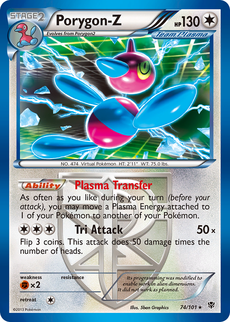 Porygon-Z (74/101) [Black & White: Plasma Blast] | Fandemonia Ltd