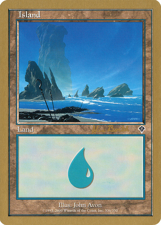 Island (ab336a) (Alex Borteh) [World Championship Decks 2001] | Fandemonia Ltd