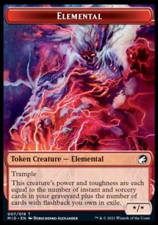 Elemental Token [Innistrad: Midnight Hunt Tokens] | Fandemonia Ltd