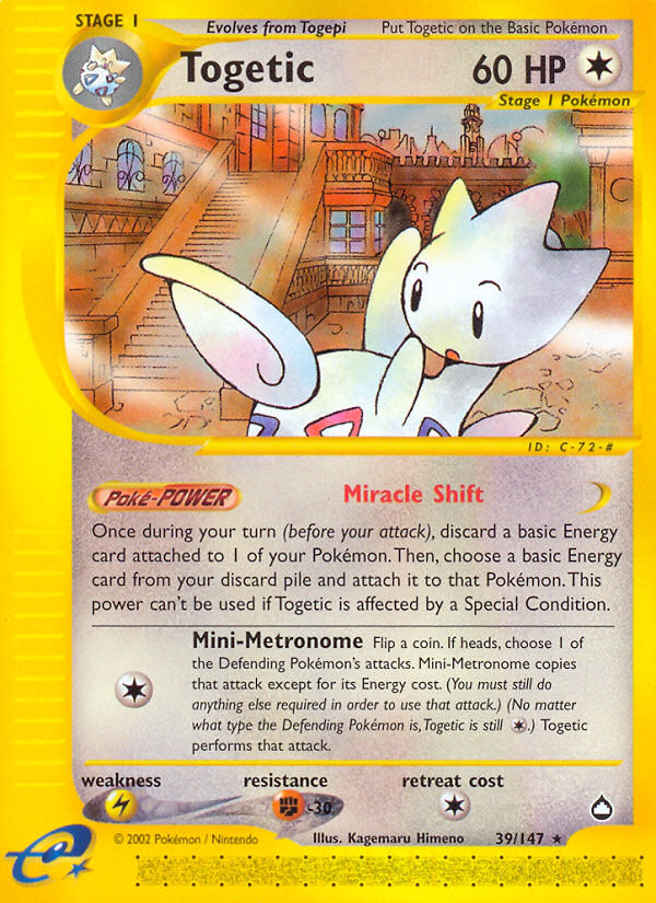 Togetic (39/147) [Aquapolis] | Fandemonia Ltd