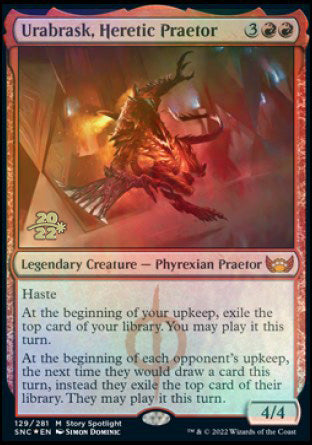 Urabrask, Heretic Praetor [Streets of New Capenna Prerelease Promos] | Fandemonia Ltd