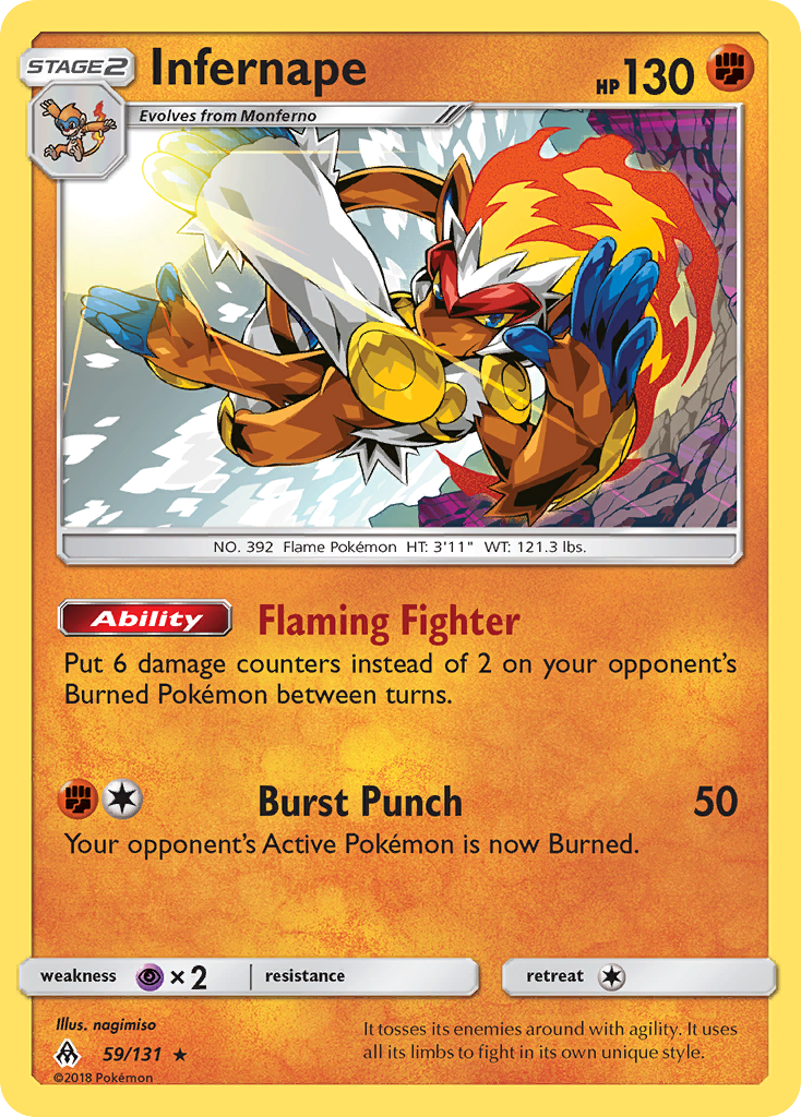 Infernape (59/131) [Sun & Moon: Forbidden Light] | Fandemonia Ltd