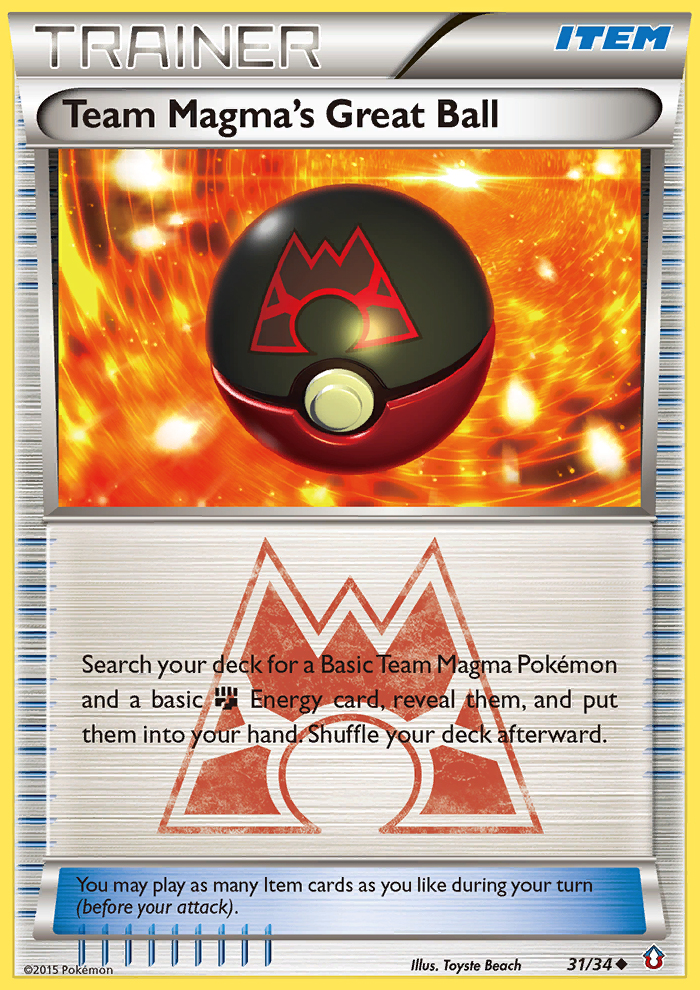 Team Magma's Great Ball (31/34) [XY: Double Crisis] | Fandemonia Ltd