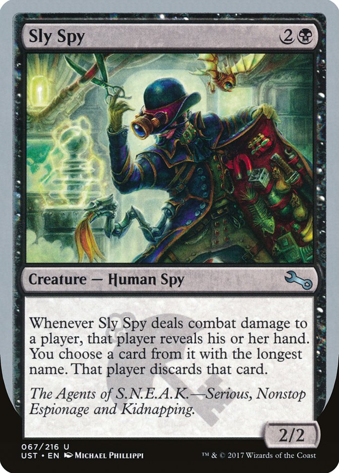 Sly Spy ("Serious, Nonstop Espionage and Kidnapping") [Unstable] | Fandemonia Ltd