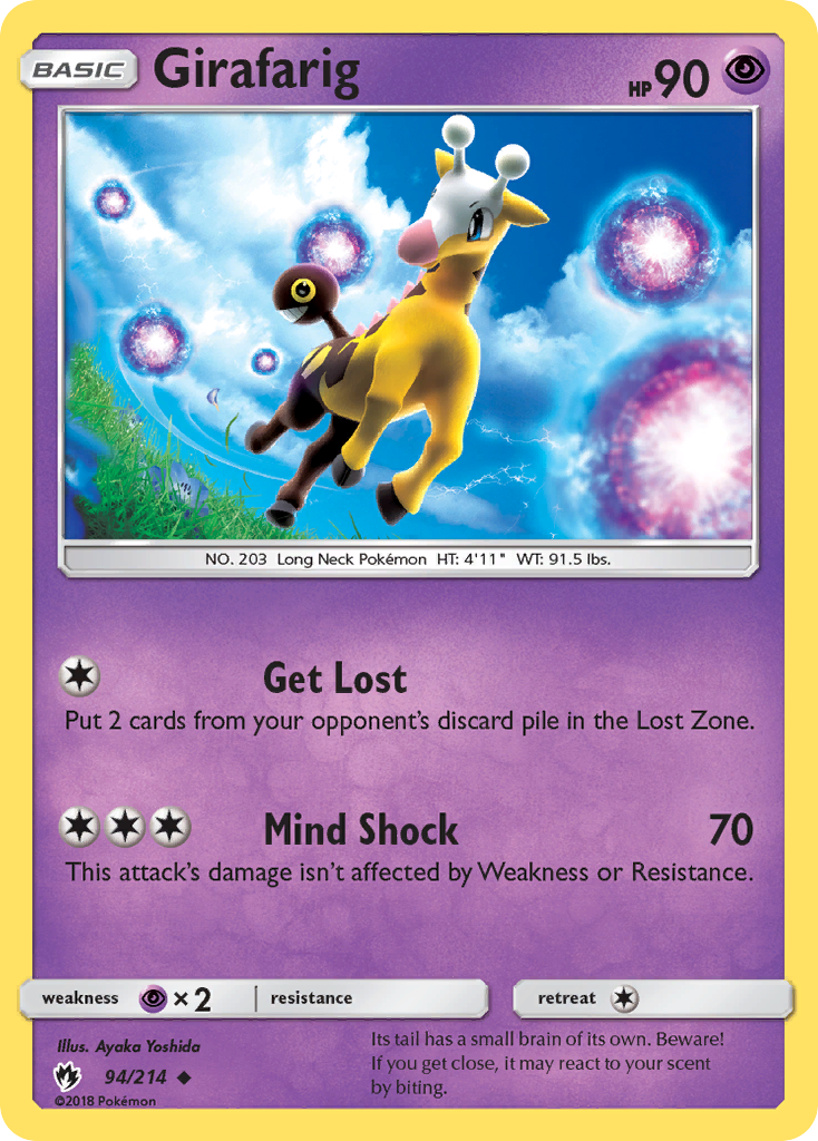 Girafarig (94/214) [Sun & Moon: Lost Thunder] | Fandemonia Ltd
