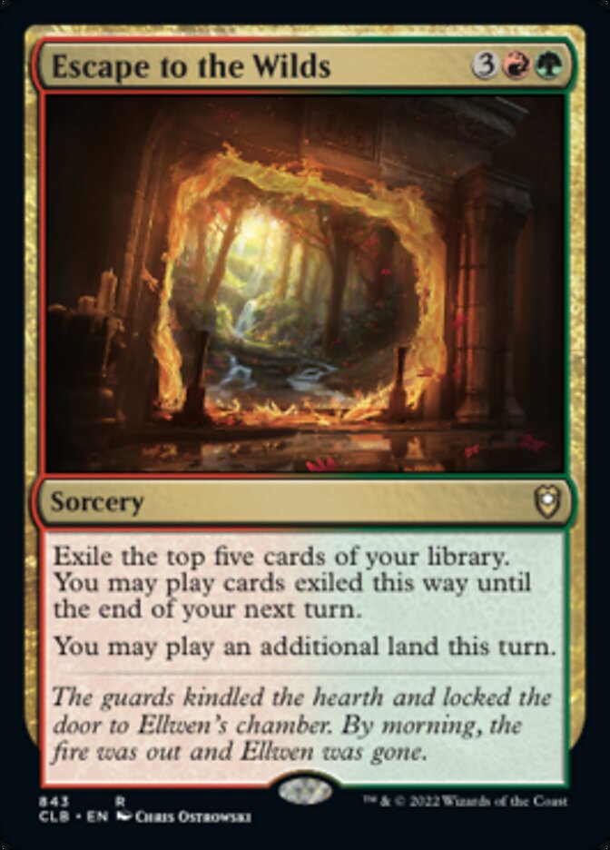 Escape to the Wilds [Commander Legends: Battle for Baldur's Gate] | Fandemonia Ltd