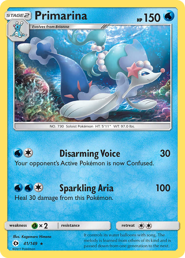 Primarina (41/149) [Sun & Moon: Base Set] | Fandemonia Ltd