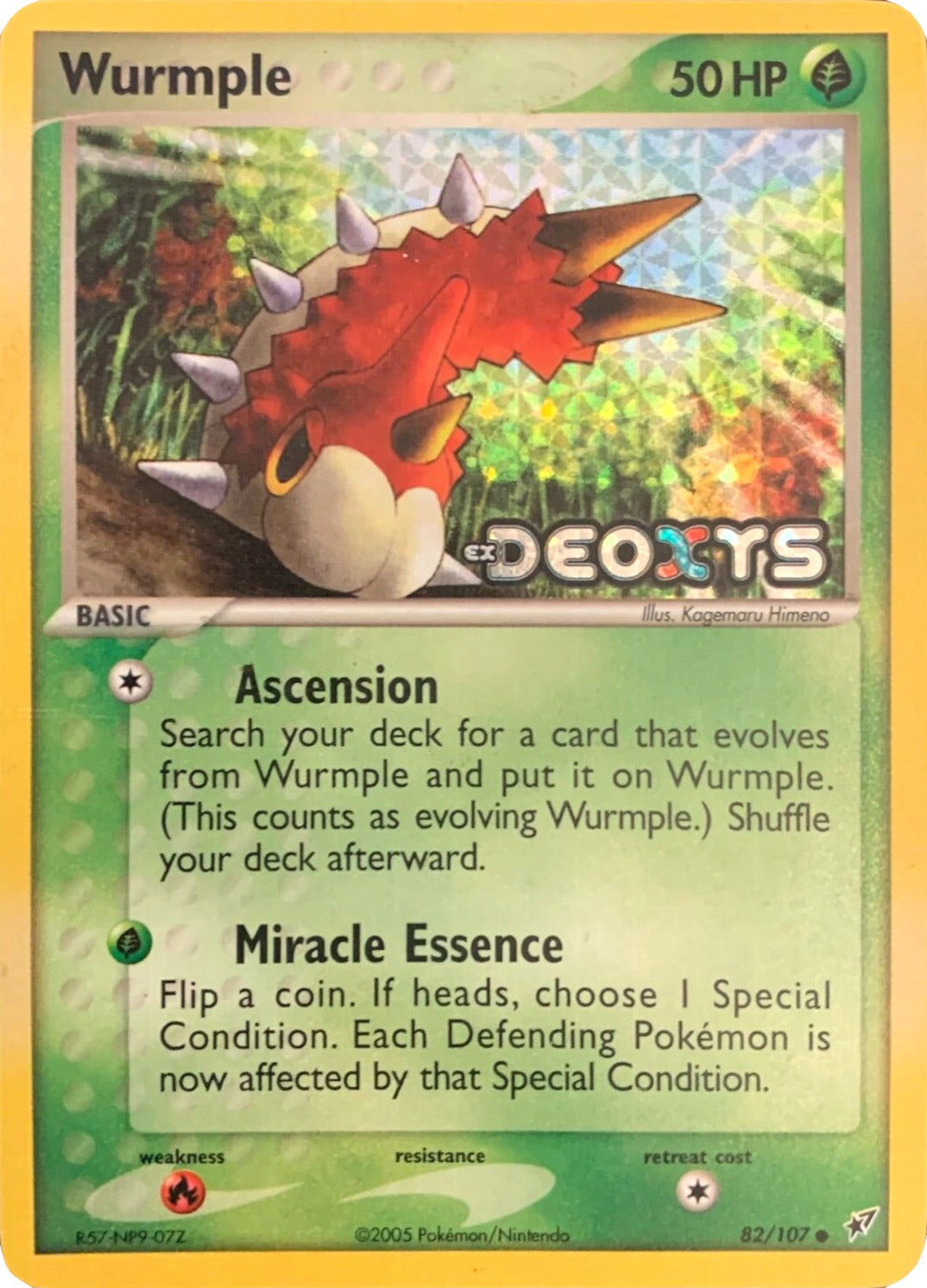 Wurmple (82/107) (Stamped) [EX: Deoxys] | Fandemonia Ltd