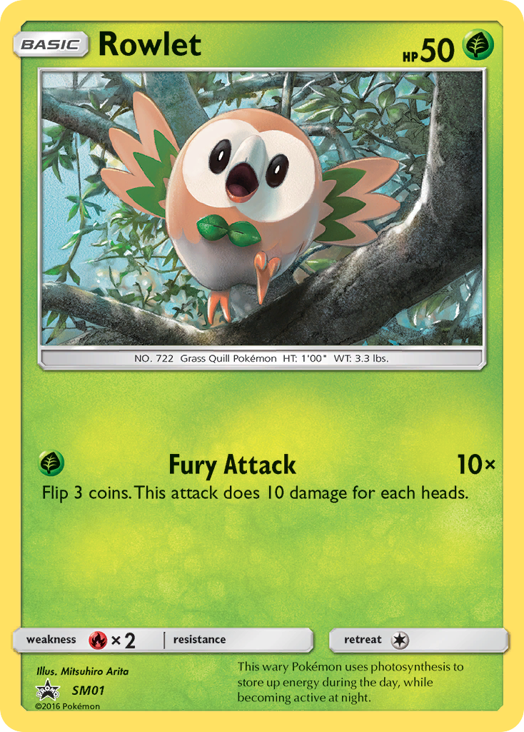 Rowlet (SM01) [Sun & Moon: Black Star Promos] | Fandemonia Ltd