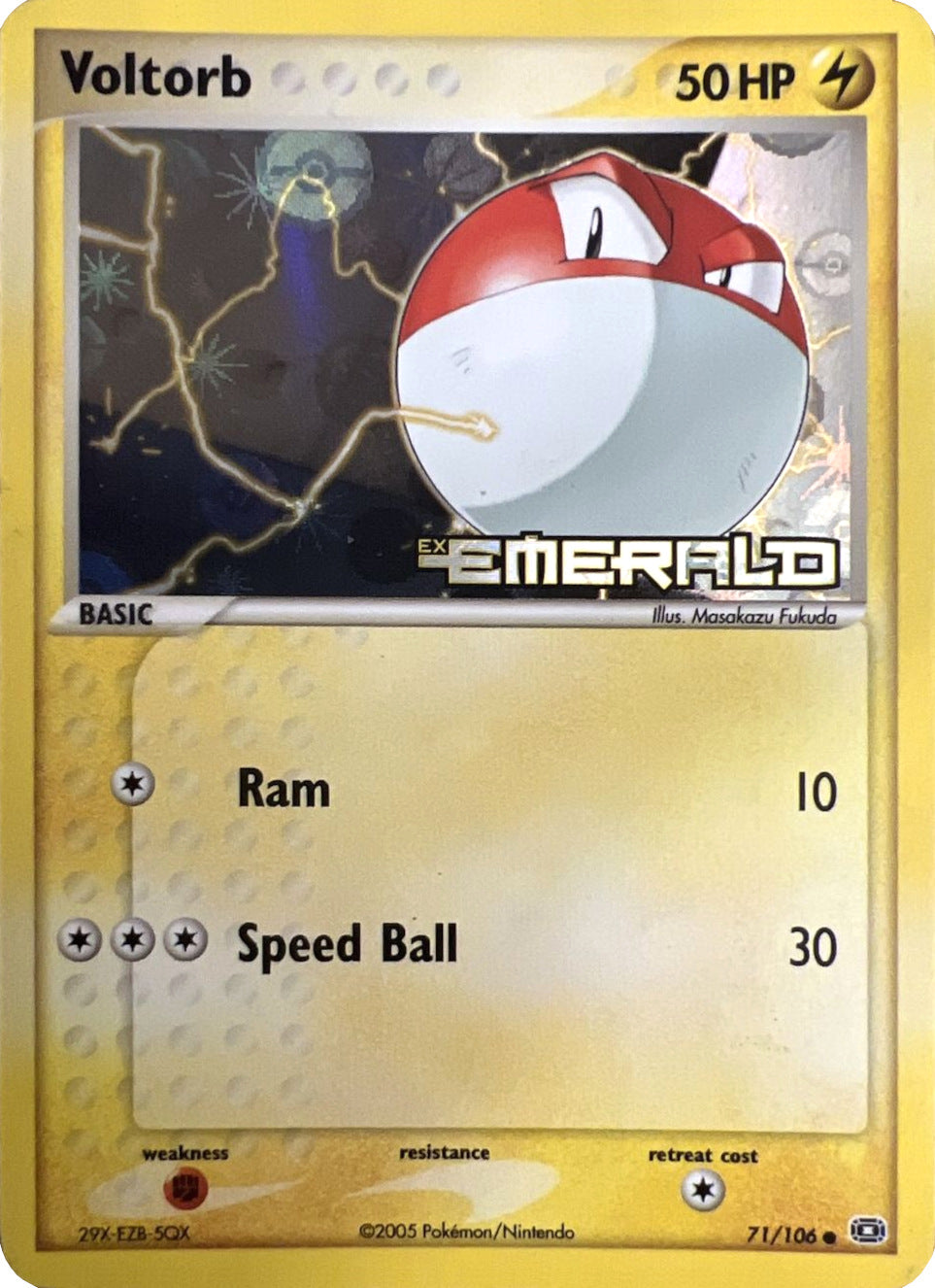 Voltorb (71/106) (Stamped) [EX: Emerald] | Fandemonia Ltd