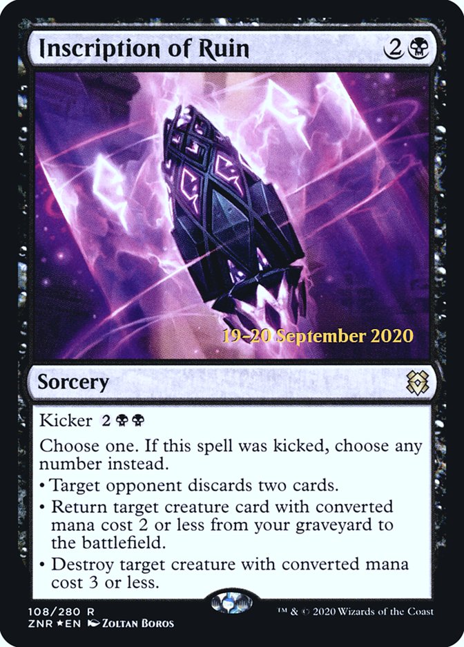 Inscription of Ruin  [Zendikar Rising Prerelease Promos] | Fandemonia Ltd