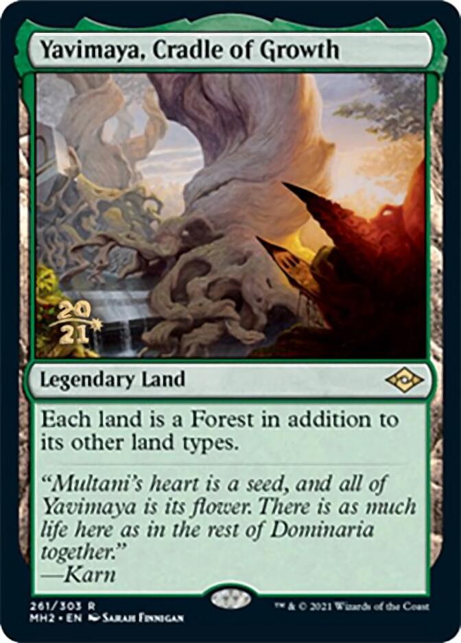 Yavimaya, Cradle of Growth [Modern Horizons 2 Prerelease Promos] | Fandemonia Ltd