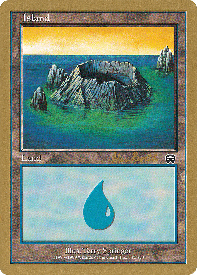 Island (ab335) (Alex Borteh) [World Championship Decks 2001] | Fandemonia Ltd