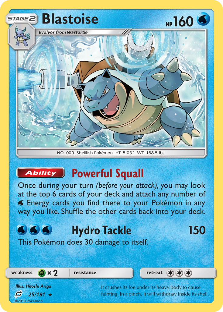 Blastoise (25/181) [Sun & Moon: Team Up] | Fandemonia Ltd