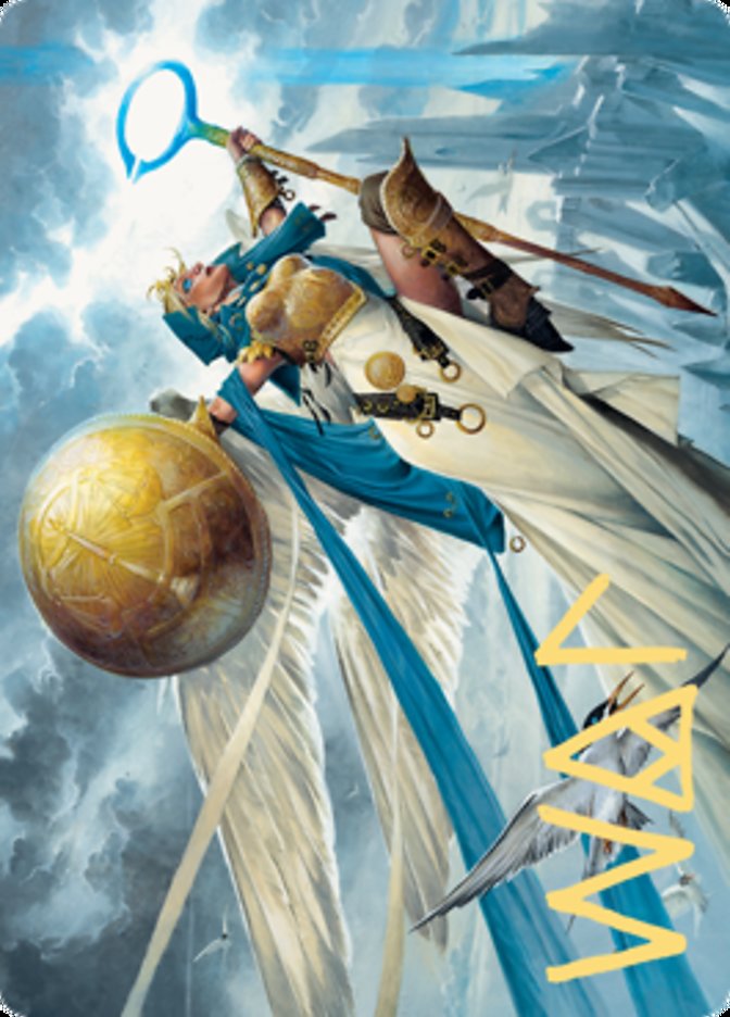 Linvala, Shield of Sea Gate Art Card (Gold-Stamped Signature) [Zendikar Rising Art Series] | Fandemonia Ltd