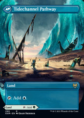 Barkchannel Pathway // Tidechannel Pathway (Borderless Alternate Art) [Kaldheim] | Fandemonia Ltd