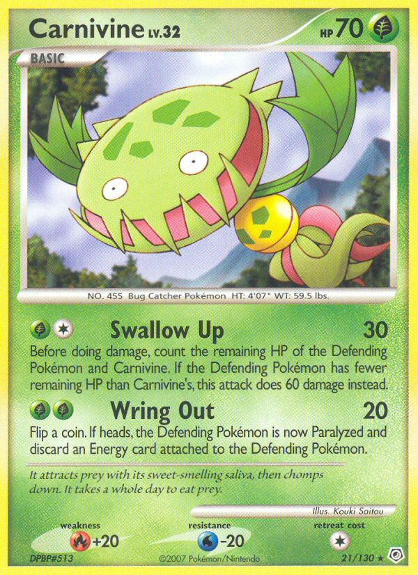 Carnivine (21/130) [Diamond & Pearl: Base Set] | Fandemonia Ltd