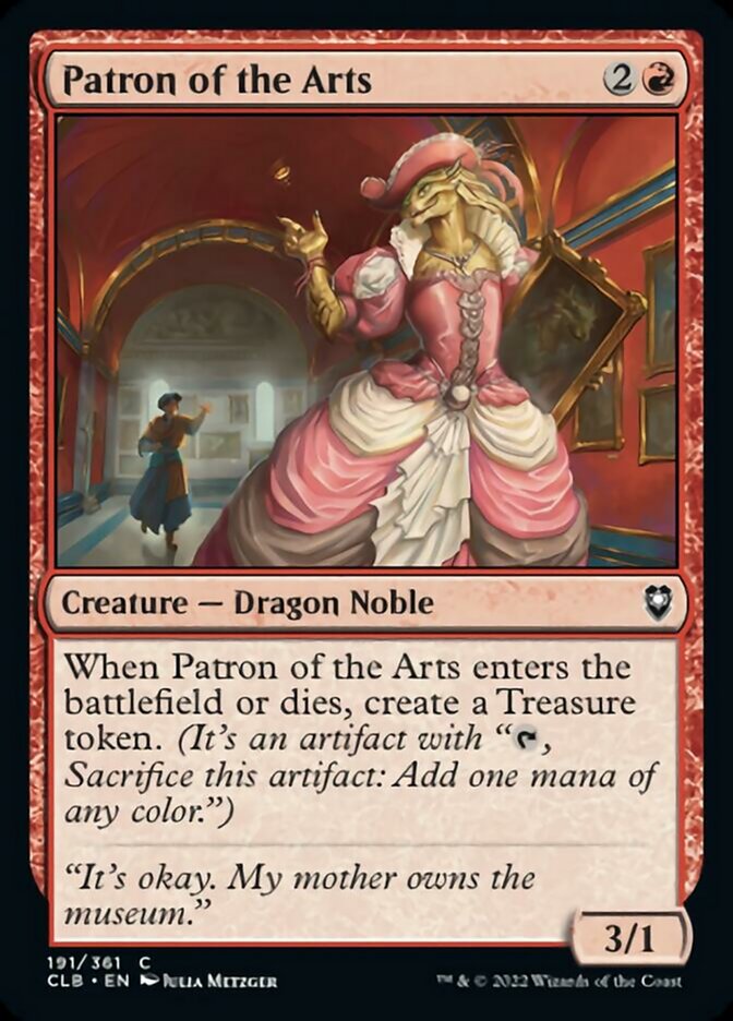 Patron of the Arts [Commander Legends: Battle for Baldur's Gate] | Fandemonia Ltd