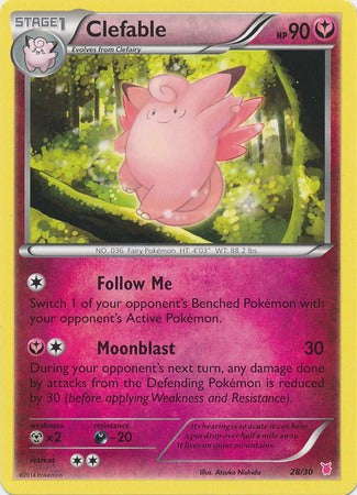 Clefable (28/30) [XY: Trainer Kit 1 - Wigglytuff] | Fandemonia Ltd