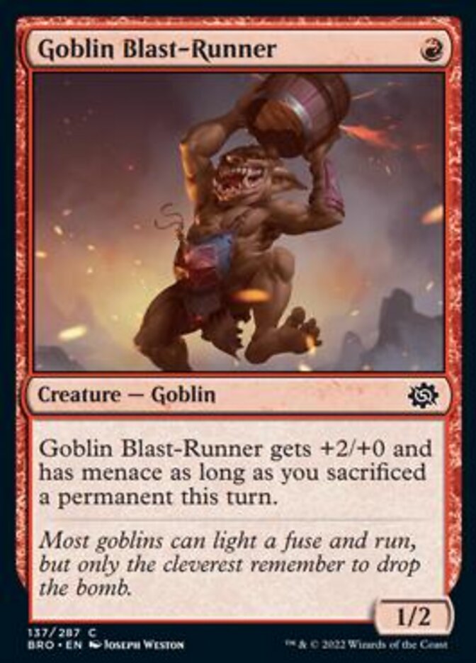 Goblin Blast-Runner [The Brothers' War] | Fandemonia Ltd