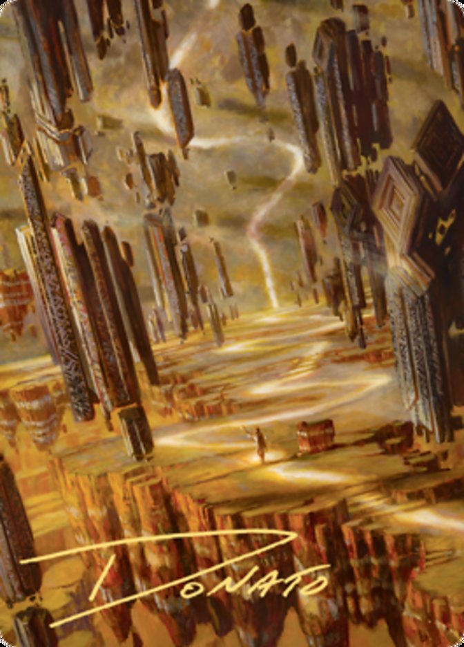 Brightclimb Pathway Art Card (Gold-Stamped Signature) [Zendikar Rising Art Series] | Fandemonia Ltd