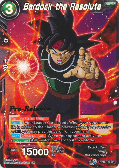 Bardock the Resolute (BT10-127) [Rise of the Unison Warrior Prerelease Promos] | Fandemonia Ltd