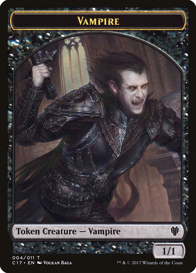 Bat // Vampire Double-sided Token [Commander 2017 Tokens] | Fandemonia Ltd