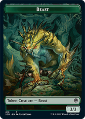 Beast // Beast Double-Sided Token [Starter Commander Decks] | Fandemonia Ltd
