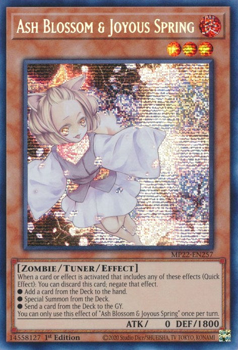 Ash Blossom & Joyous Spring [MP22-EN257] Prismatic Secret Rare | Fandemonia Ltd