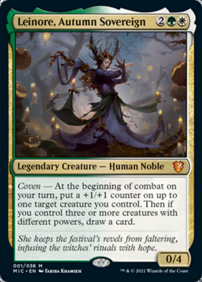 Leinore, Autumn Sovereign (Display Commander) [Innistrad: Midnight Hunt Commander] | Fandemonia Ltd