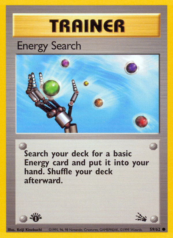 Energy Search (59/62) [Fossil 1st Edition] | Fandemonia Ltd