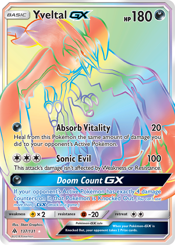 Yveltal GX (137/131) [Sun & Moon: Forbidden Light] | Fandemonia Ltd