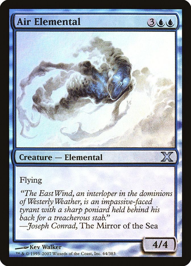 Air Elemental (Premium Foil) [Tenth Edition] | Fandemonia Ltd