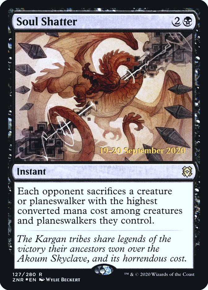 Soul Shatter  [Zendikar Rising Prerelease Promos] | Fandemonia Ltd
