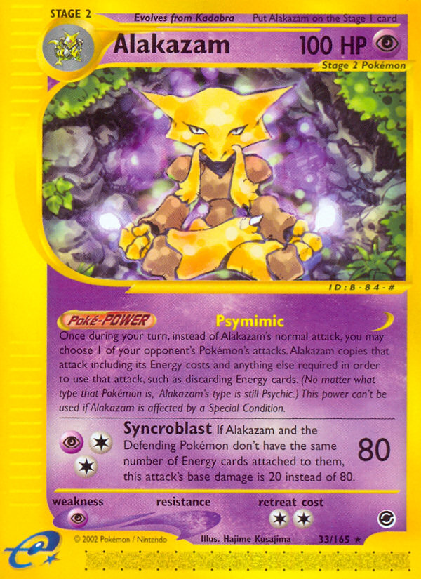 Alakazam (33/165) [Expedition: Base Set] | Fandemonia Ltd