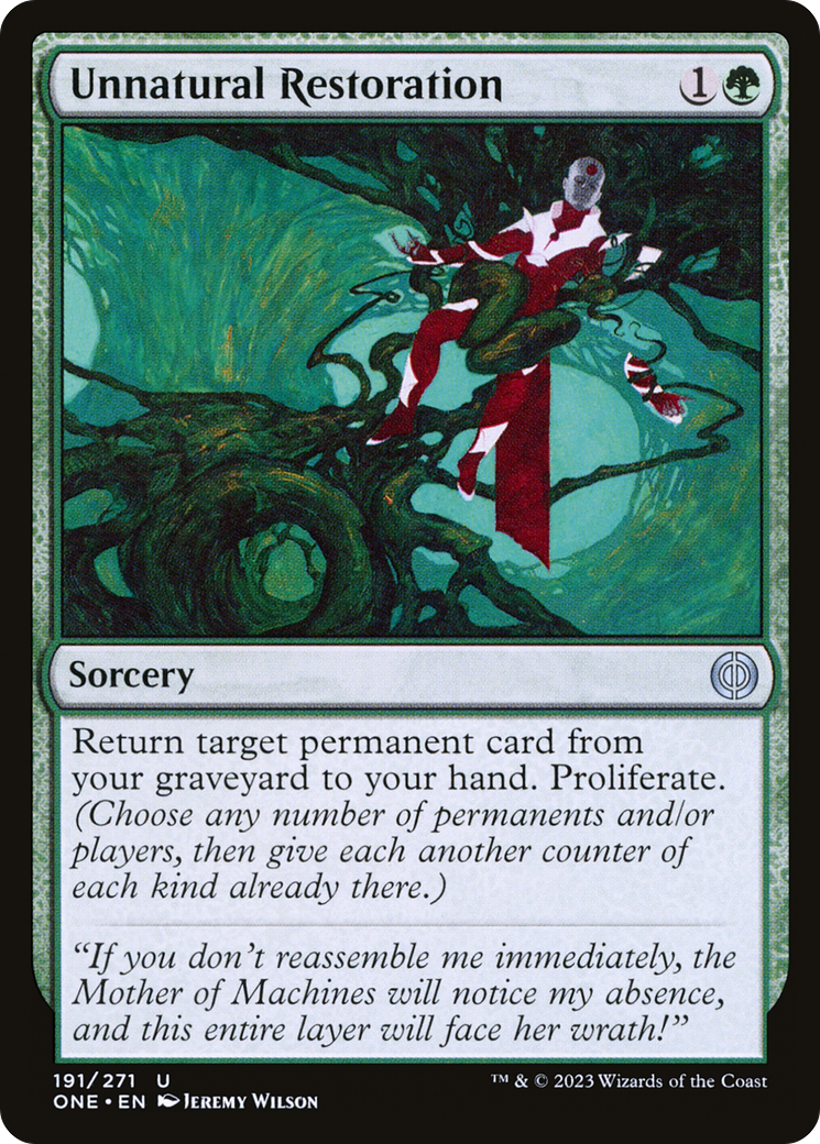 Unnatural Restoration [Phyrexia: All Will Be One] | Fandemonia Ltd